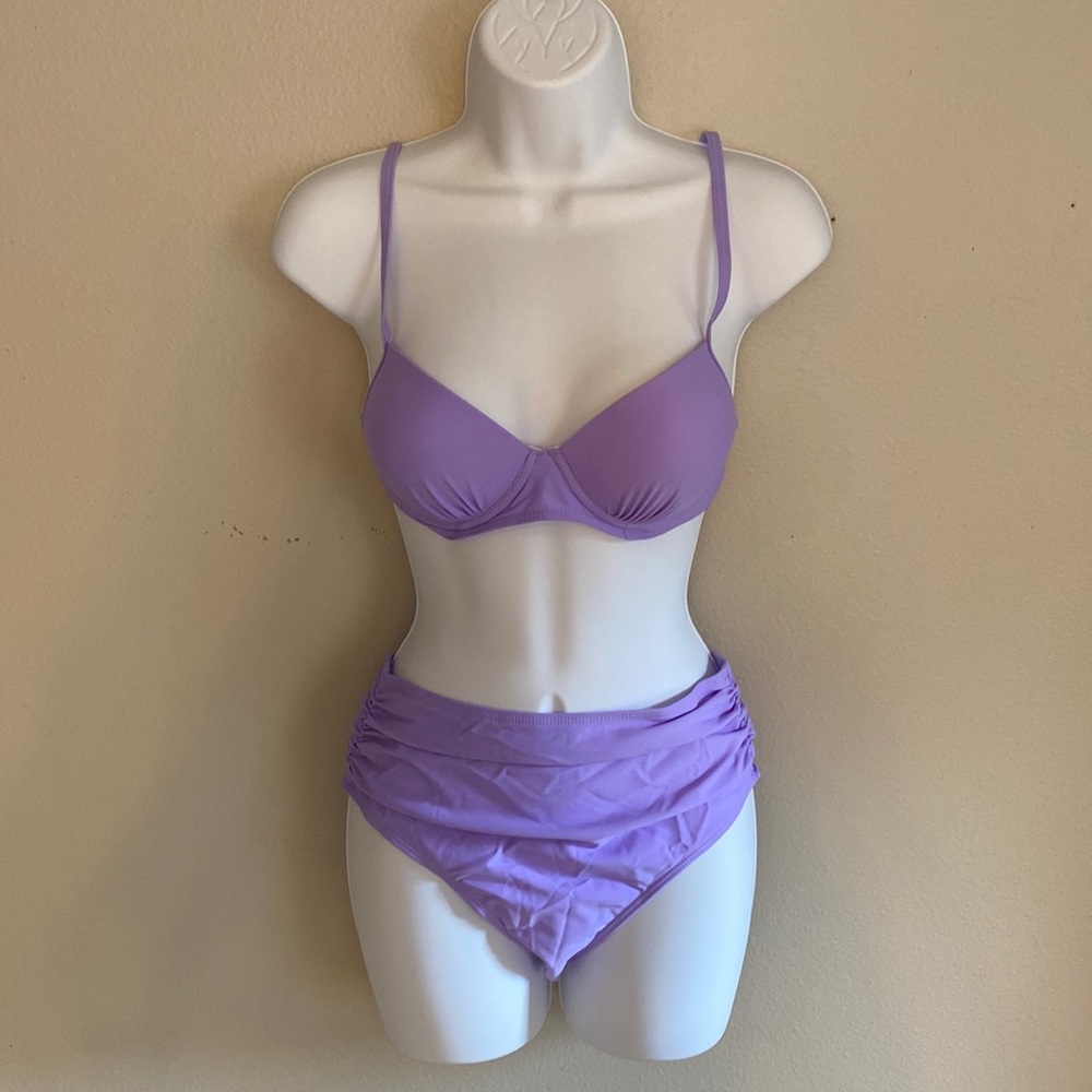 🔥5/$20🔥 HIGH WAISTED LILAC BIKINI